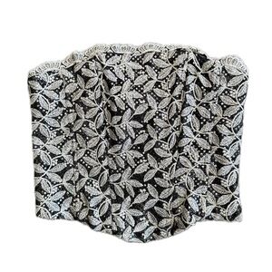 Vintage 90s Aspeed USA sleeveless corset top in black and white and sequins